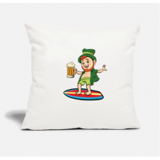 Surfing Surfers Surf Funny St Patricks Day Gift Natural White Pillow